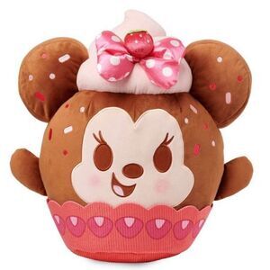 Disney Minnie Mouse Strawberry Cupcake Munchlings Scented Plush Treats 16” NWT